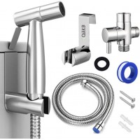 QiliKB Portable jet fresh water shower holder set 304 stainless steel hand shattaf