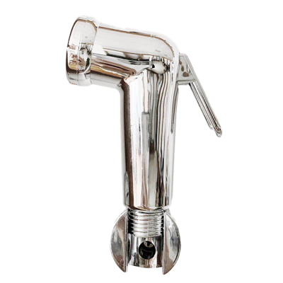 Ningbo Yuyao bathroom hand held abs plastic chromed bidet spray shattaf with pvc shower hose