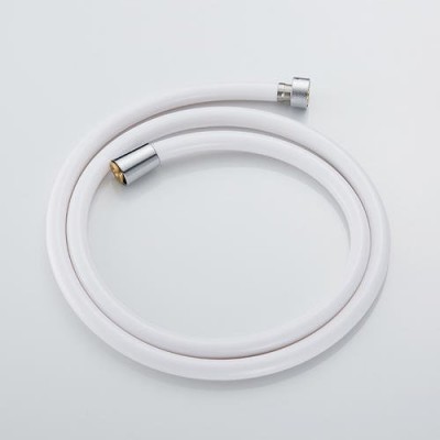 yuyao slowfan factory flexible bathroom accessories PVC flexible plastic white color  1.5m 2.0m shower hose